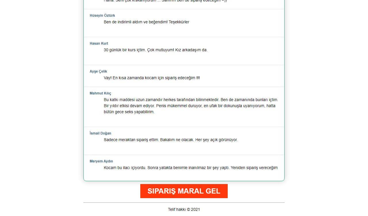 Maral gel 4